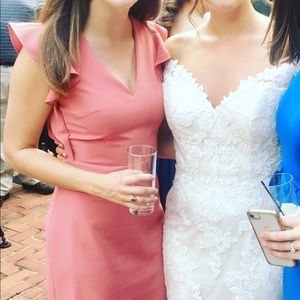 Express Cocktail Dress with Ruffle sleeve detail